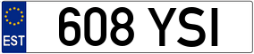 Trailer License Plate